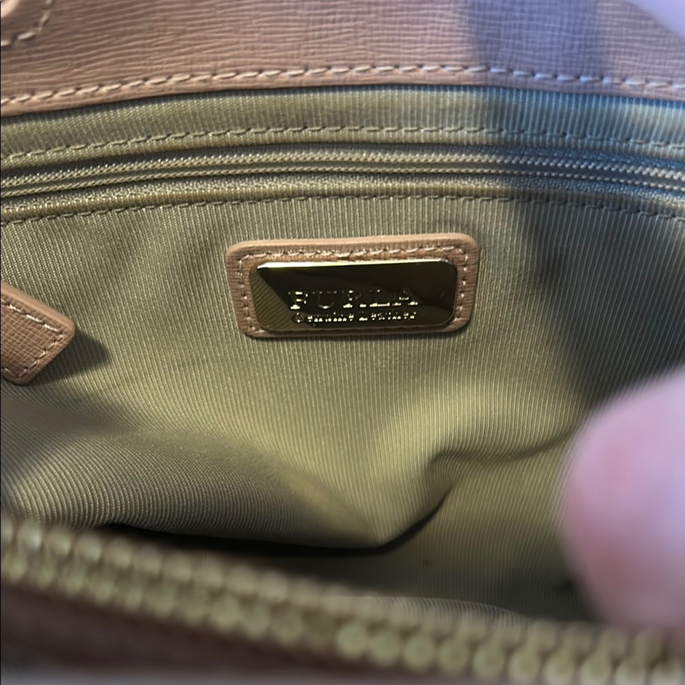 Furla Pink Leather Handbag - Picture 6 of 8